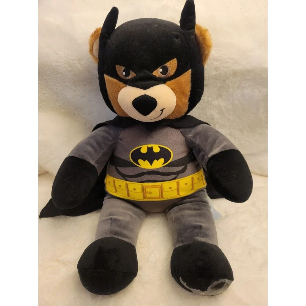 RARE Build-A-Bear Batman Teddy Bear Plush with Cape Retired